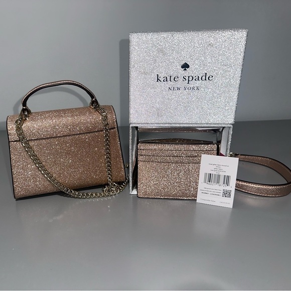 Kate Spade Darcy Micro Glitter CrossBody & CardHolder - Picture 3 of 5